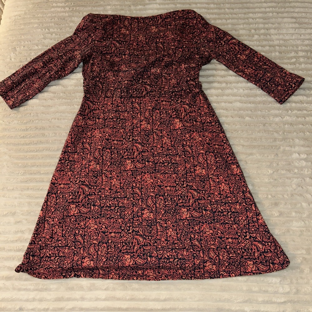 patagonia womens dress size X Large long sleeve cotton/ spandex floral paisley - Picture 6 of 7